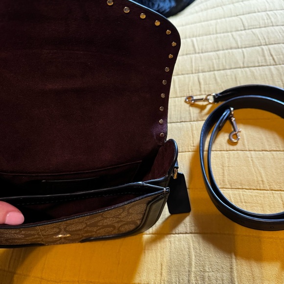 Coach Georgie saddlebag crossbody and matching wallet - Picture 4 of 16